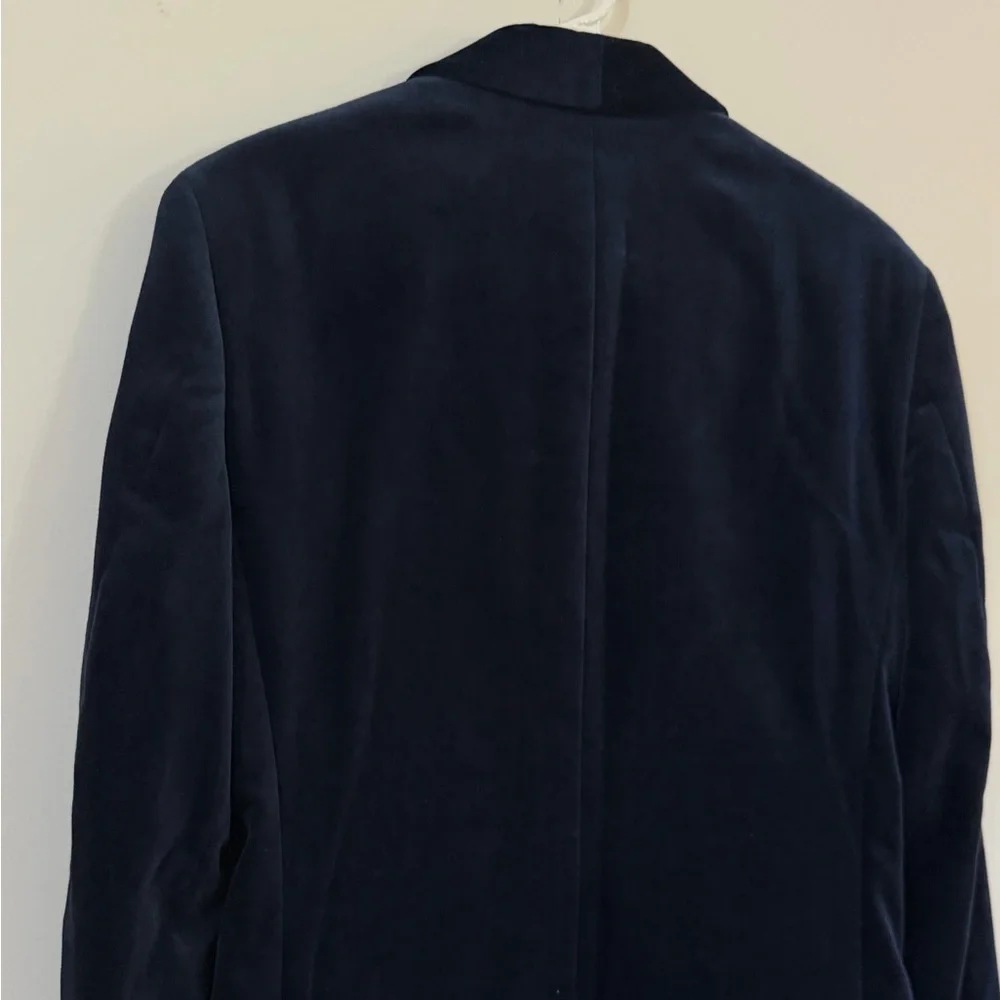 NWOT J Crew Ludlow Navy Blue Velvet Party Blazer Dinner Jacket Tuxedo 36R